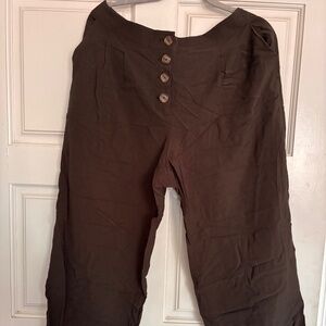 Cropped wide leg high waist pant Ann Taylor loft